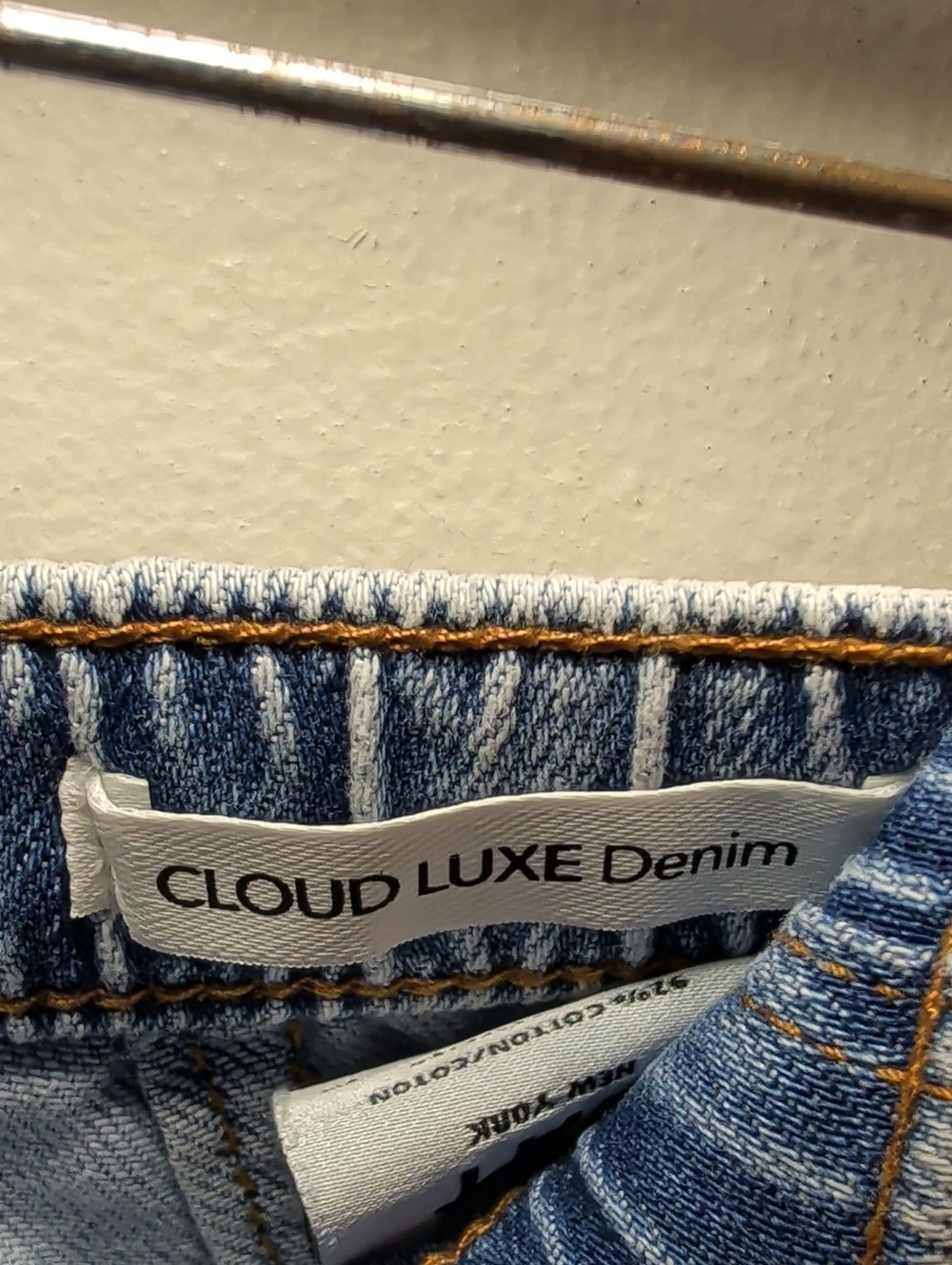 OAT New York Cloud Luxe Drawstring Wide-Leg Denim Pants Comfy Women's Size 8 - Picture 3 of 7